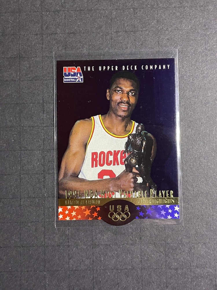 1996 Upper Deck USA Hakeem Olajuwon Card #23HO3 - Houston Rockets