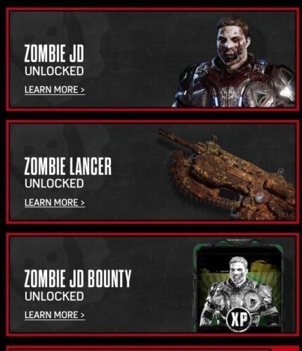 Epic Rare Gears of War 4 IGC Red & Gold Outsiders Emblem from GOW4 Loot Cards