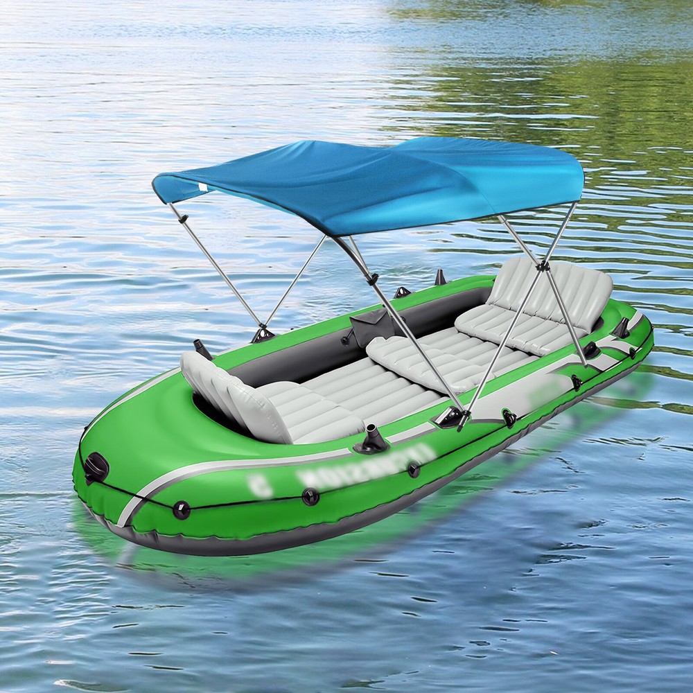 New 3 Bows Boat Top Boat Cover Set with Aluminum Alloy Frame Top Cover Anti-sun