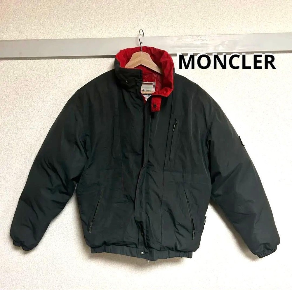MONCLER Puffer Jacket Khaki Red