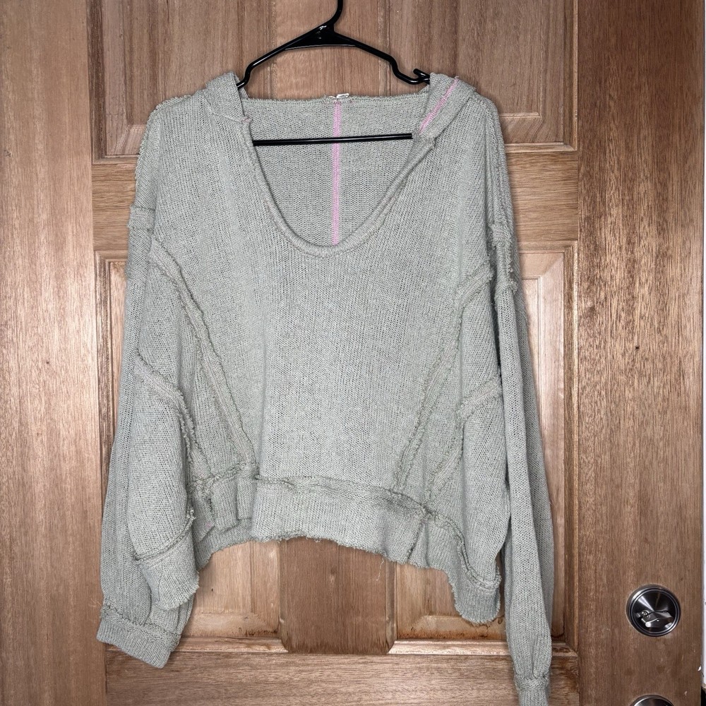 POL women’s boho oversized Sage Knit hoodie size M