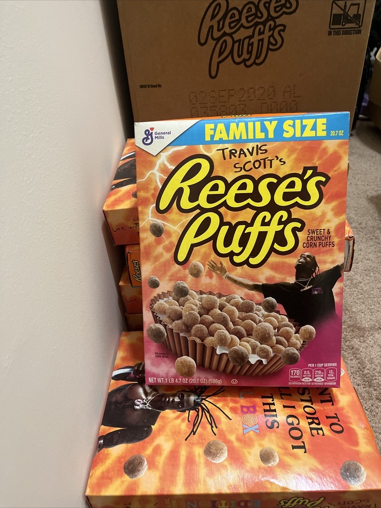 TRAVIS SCOTT's REESES PUFFS Special Edition Brought to you By CACTUS JACK 20.7oz