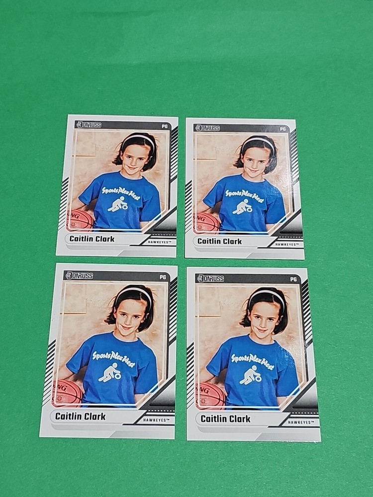 💎 Lot Of 4 Caitlin Clark Rookie 2024 Panini Donruss Iowa Hawkeyes Cards # 18