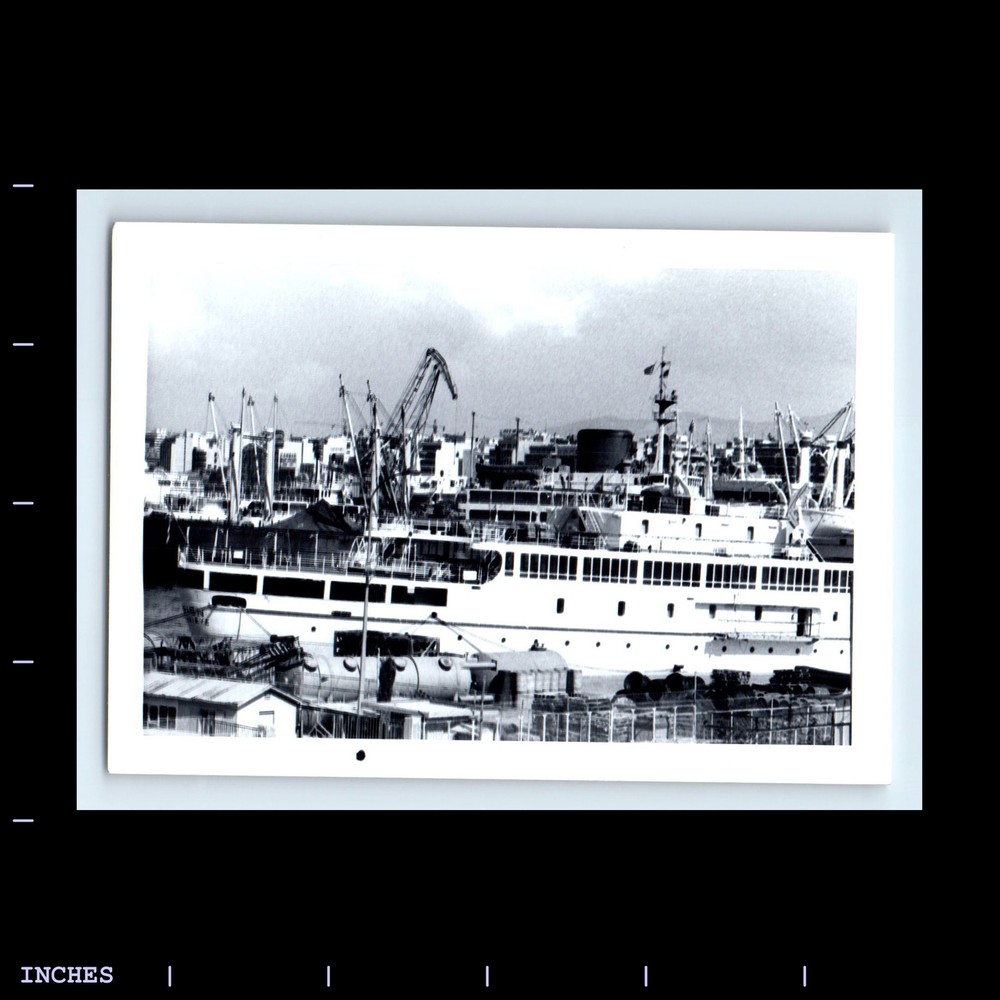 Old Vintage Photo CLOSE UP OF CRUISE SHIP