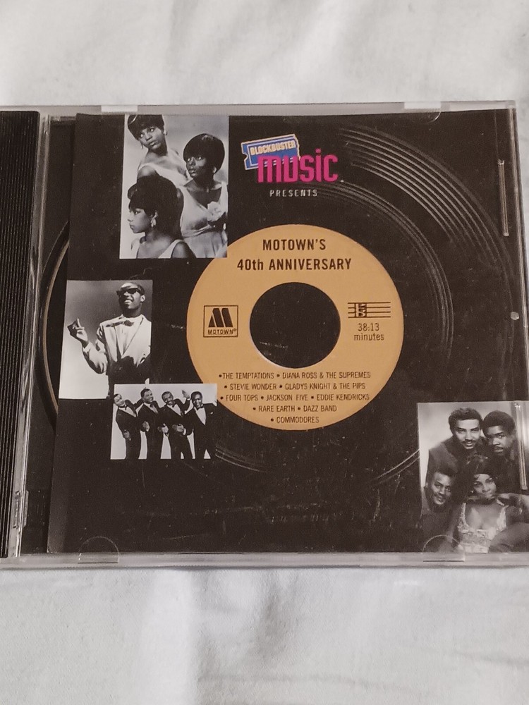 Motown's 40th Anniversary  Blockbuster Music Presents (CD) Rare Very Good D88
