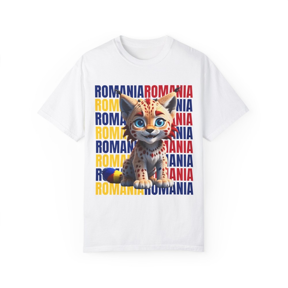 White Football T-shirt - Romania Lynx - UEFA Euro 2024 Round of 16
