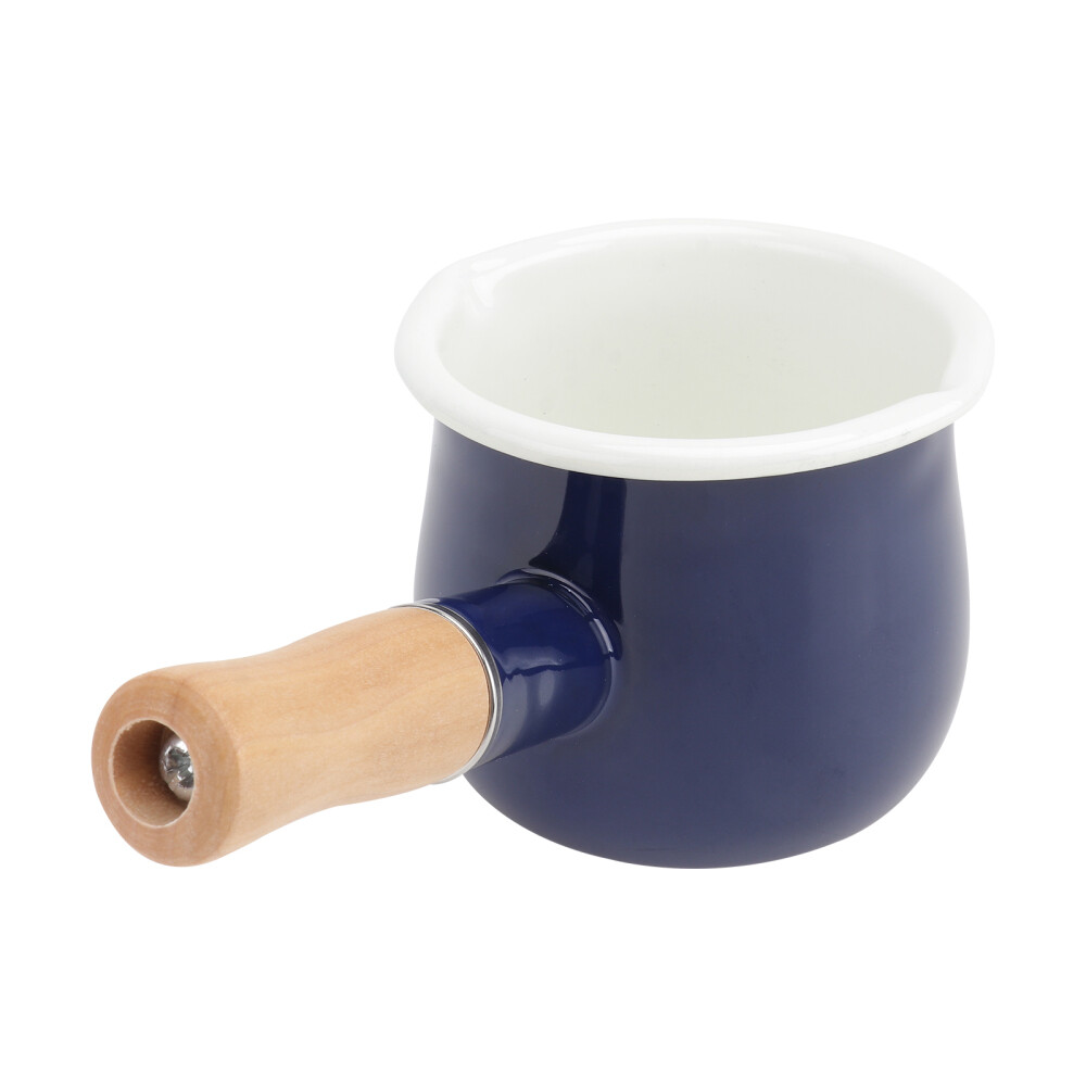 Nonstick Enamel Milk Pan for Coffee Butter Warming Small Kitchen Pot  