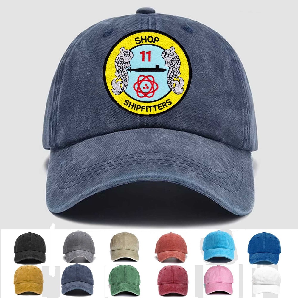 Custom Embroidered Hat Naval Shop 11 Shipfitters Submarine Division, Veteran Cap