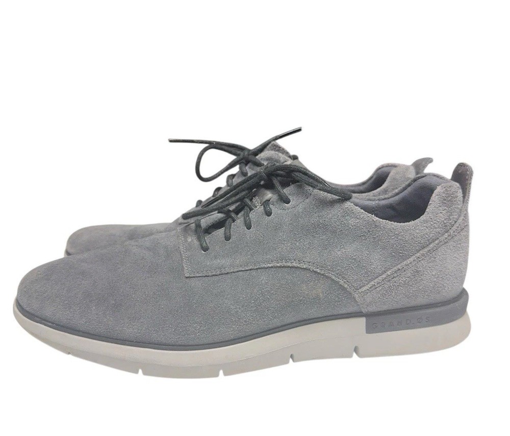 Cole Haan Grand OS Suede Oxford Sneaker Gray Men’s 9.5 Lace Up