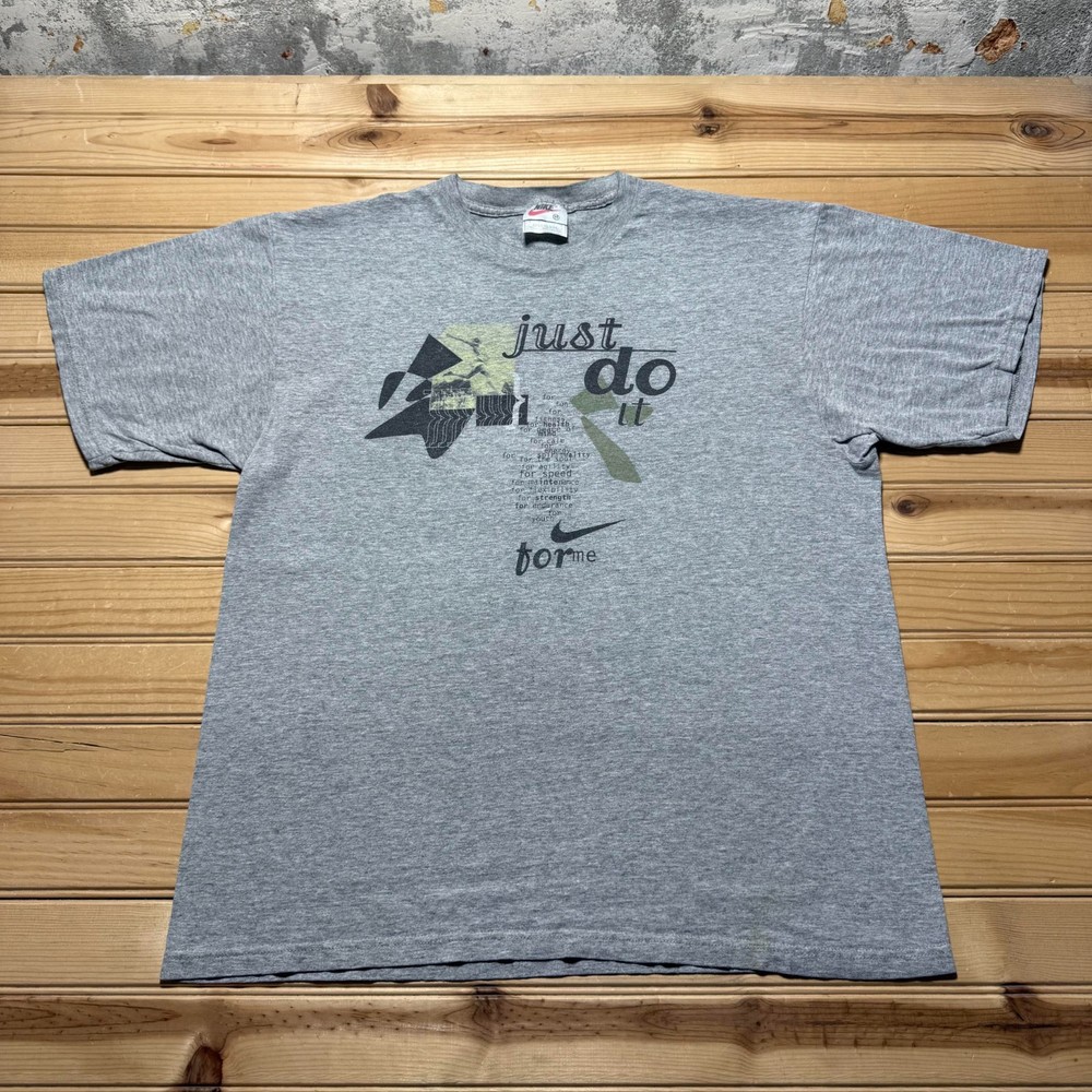 Vintage 90s Nike Sportswear Just Do It For Me Swoosh Graphic T-Shirt USA Medium
