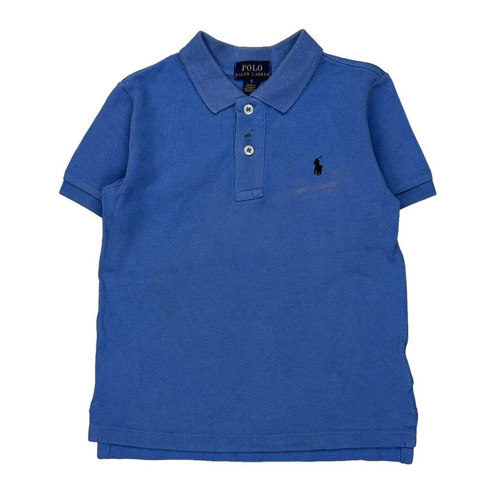 Age 5 Polo By Ralph Lauren Polo Shirt - XS Blue Cotton