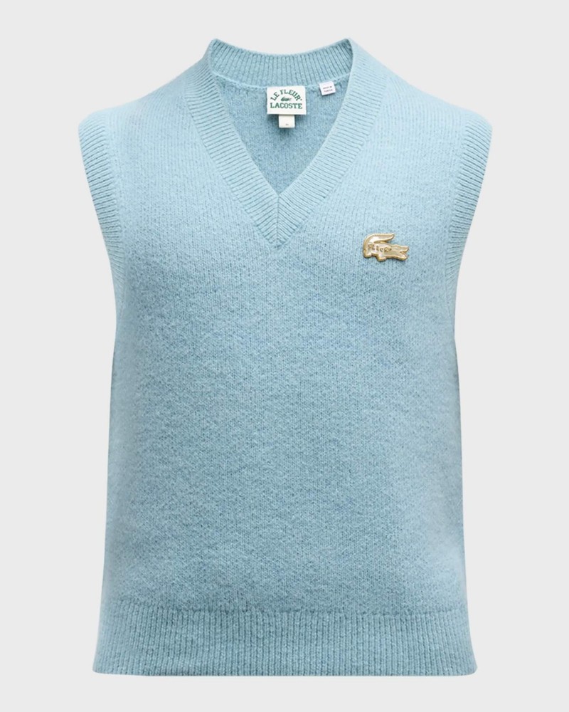 Lacoste x le FLEUR V Neck Sweater Vest, vision of Tyler The Creator-NWT $400