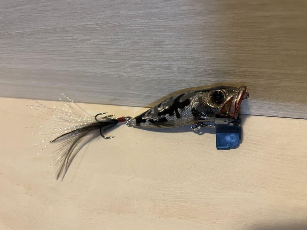 Fishing Lure Megabass Popx Black Camo