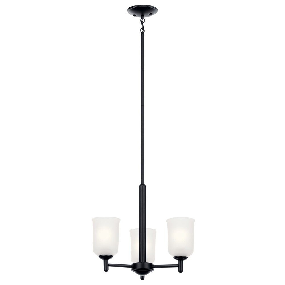 Kichler 43670BK Shailene Mini Chandelier in Elegant Black Finish
