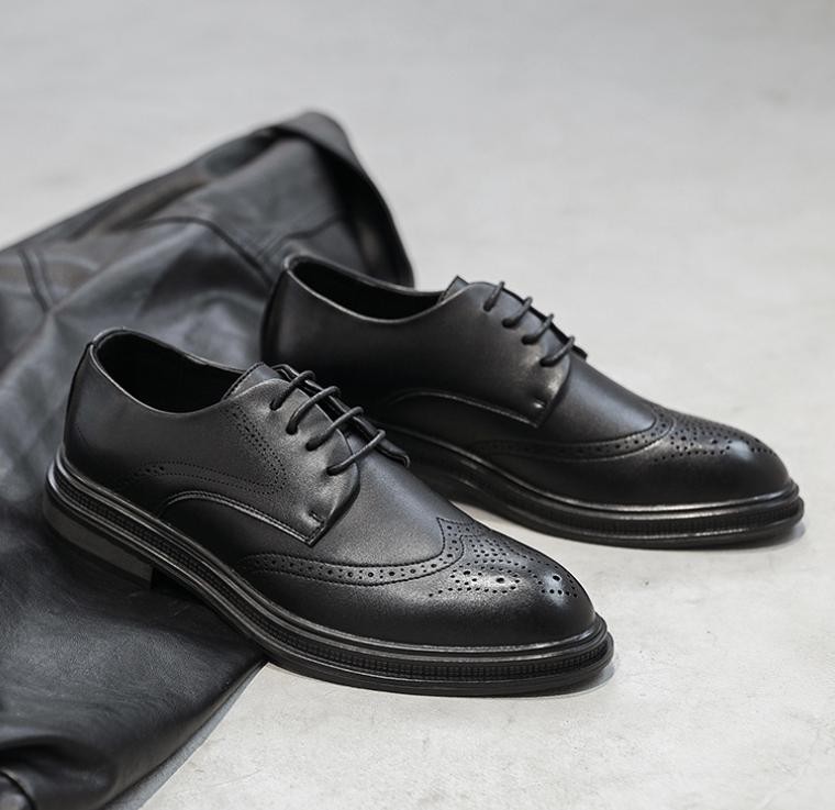 Fashion Men's Faux Leather Lace Up Brogue Dress Casual Wedding Prom Formal Shoes