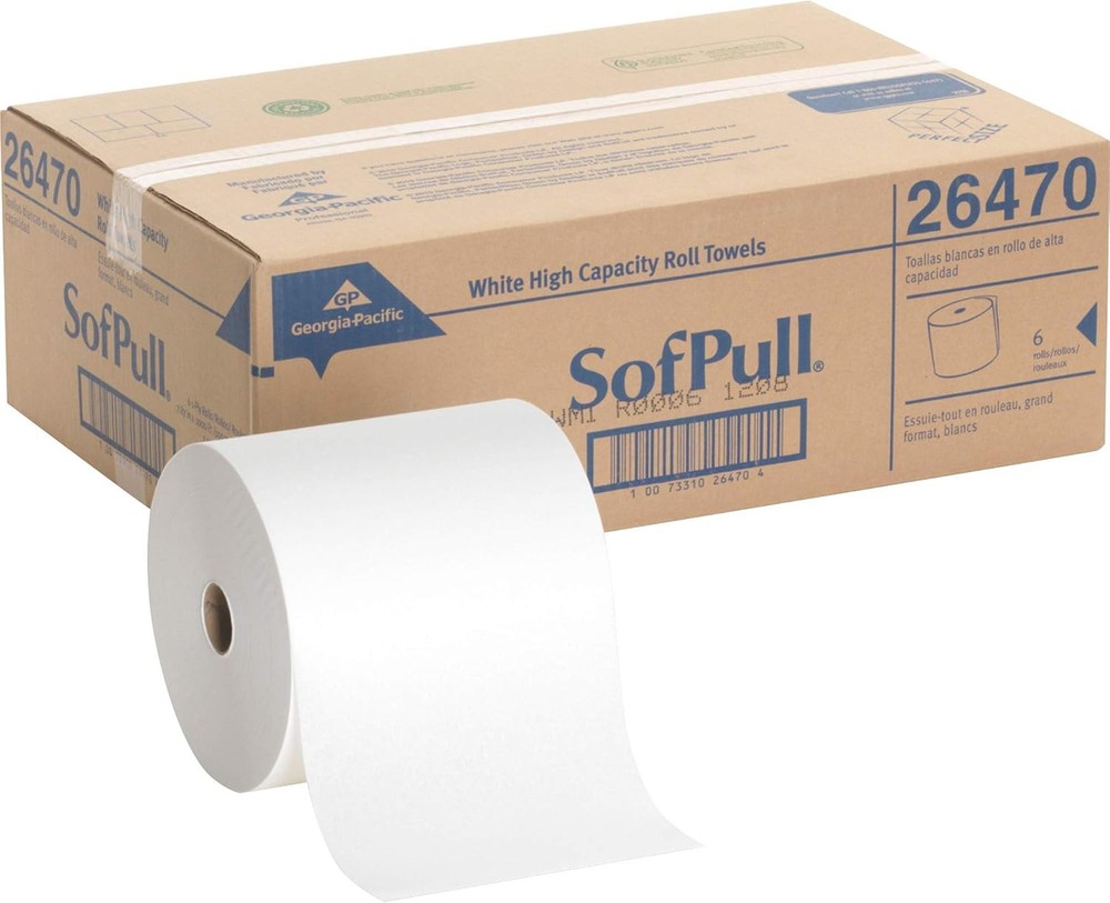 Eco Green Paper Towels 1000 Feet 6-Roll Case