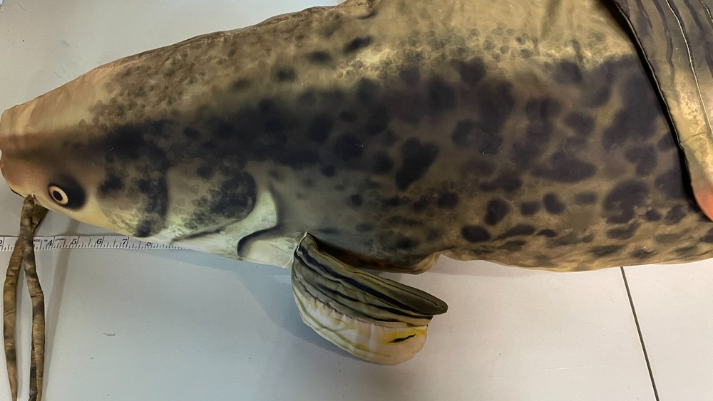 Tree House Kids Giant Fish Body Pillow 2021 Catfish Plush Stuffed Animal 55”