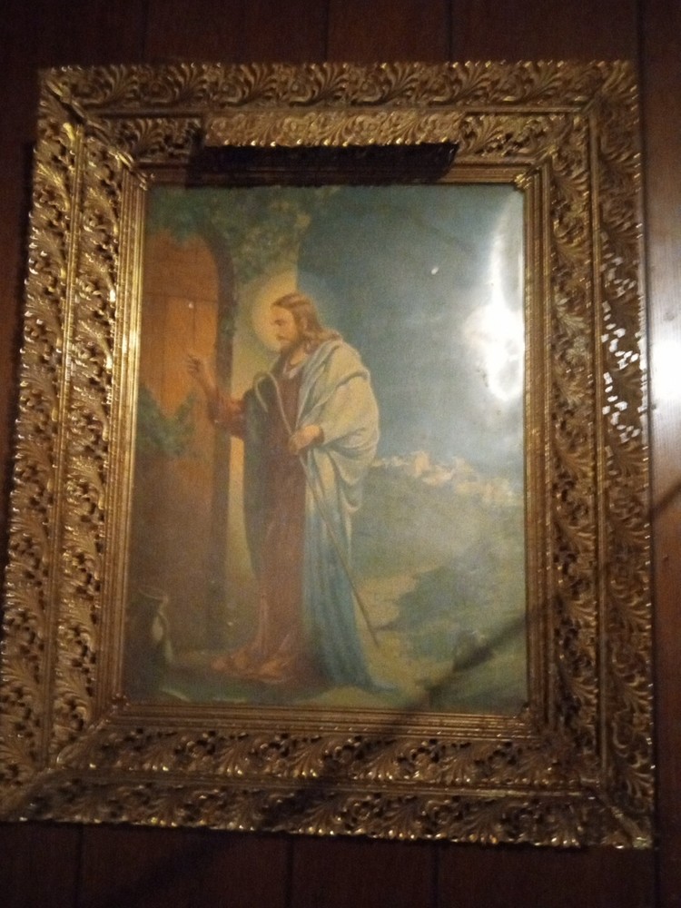 Vintage Lighted Picture Frame/Jesus Christ