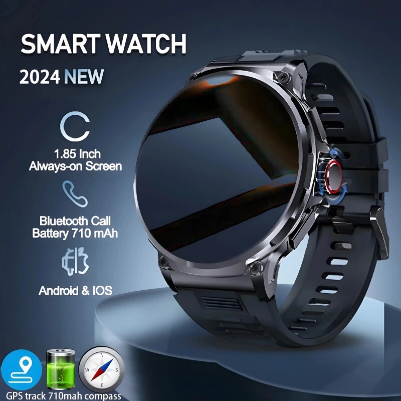 New Ultra HD Smart Watch Track Bluetooth Large Battery Sports Fitness Smartwatch