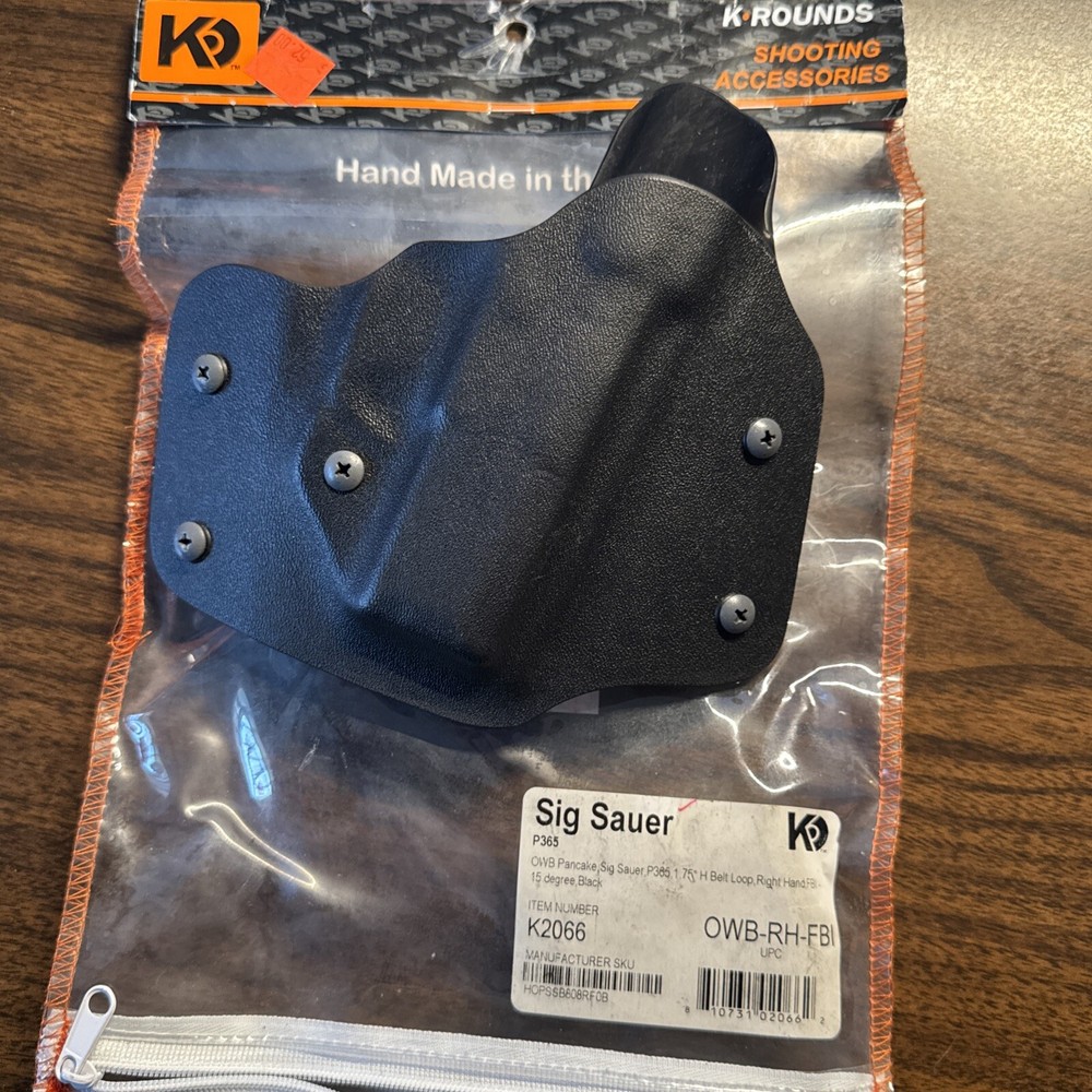 Sig Sauer P365 OWB Pancake Holster Right Hand NOS