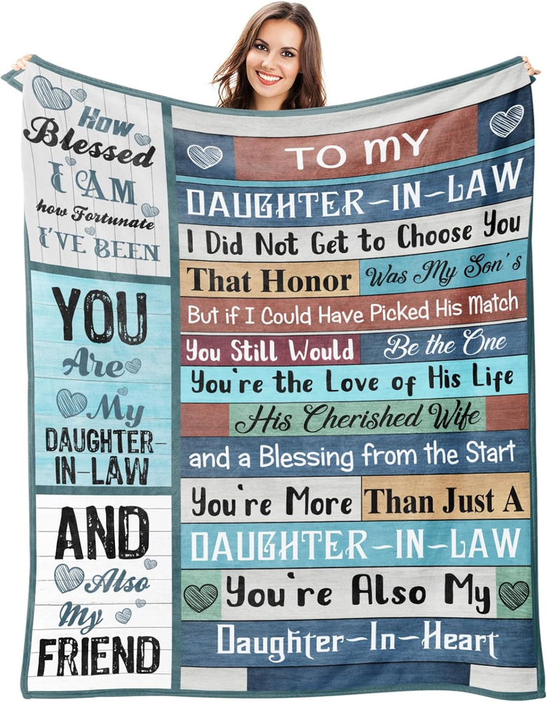 Mothers Day Blanket Gifts for Daughter in Law, Daughter in Law Gifts, Gifts-image