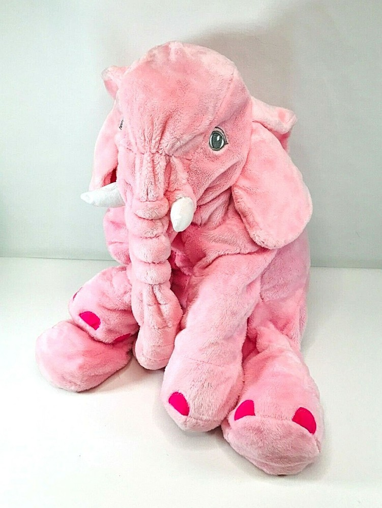 Cartoon Toys Pink Large Plush Floppy Elephant 21