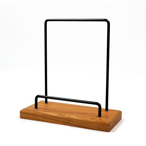 Vinyl Record Storage Holder Cherry Wood Album Display Stand Record Organizer