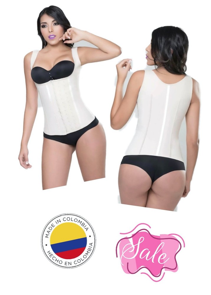 Faja Colombiana Chaleco Reductor de Abdomen Full Vest Latex Waist Cincher-image