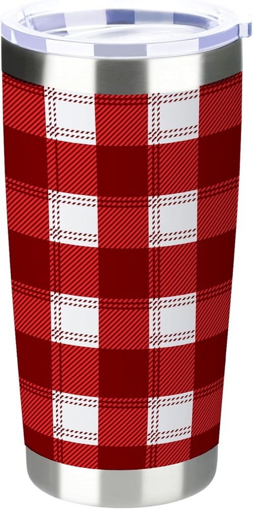 20 oz Insulated Tumbler Merry Christmas Tumbler with Lid and Straw Holiday Spiri