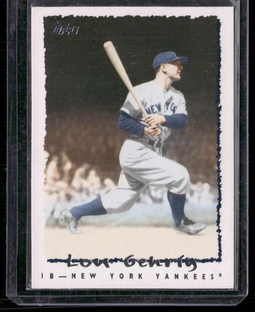 2010 Topps Update VLC-38 Lou Gehrig Vintage Legends Baseball Card