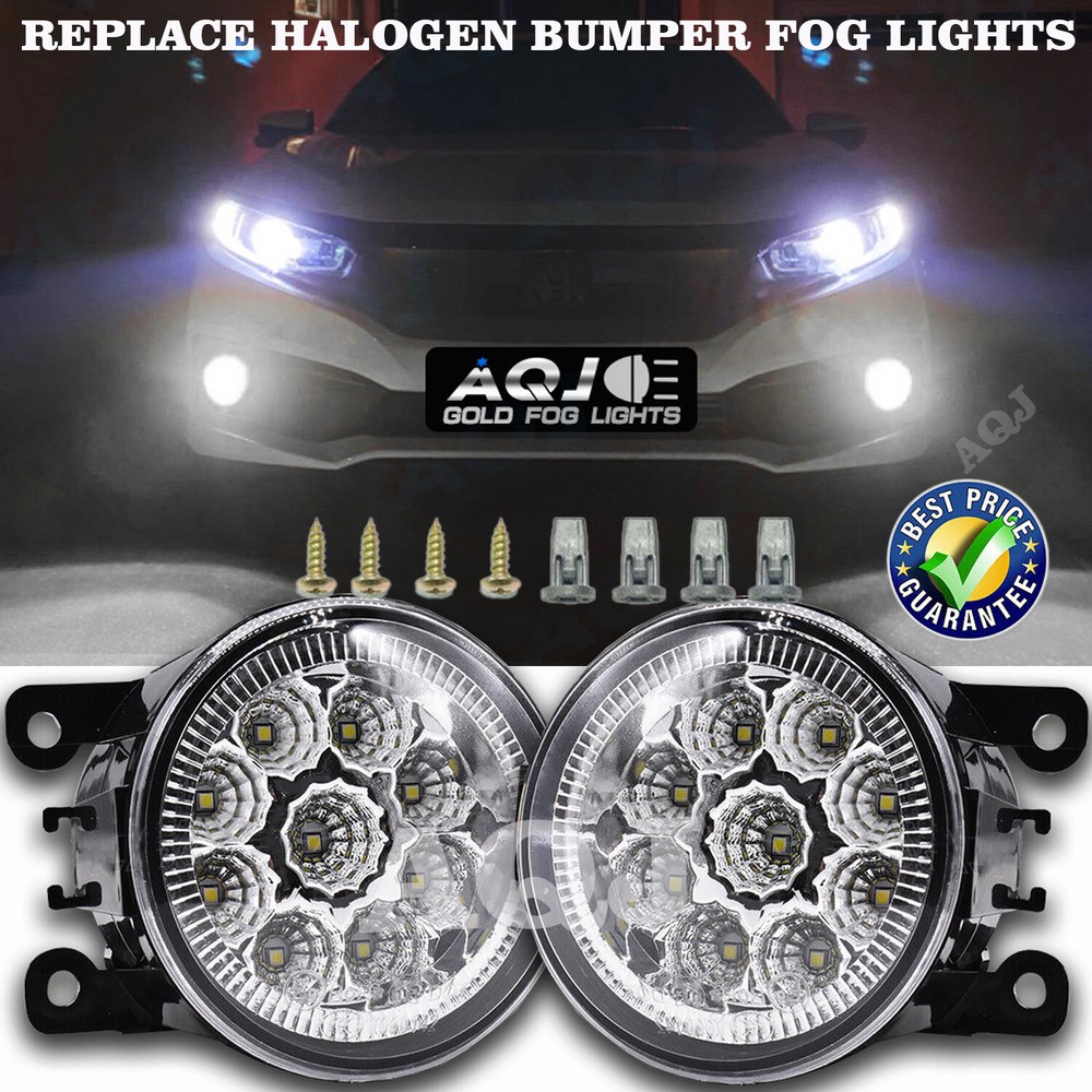 Pair LED Fog Light For RAM PROMASTER 3500 2014-2022 Bumper Lamps Replacement