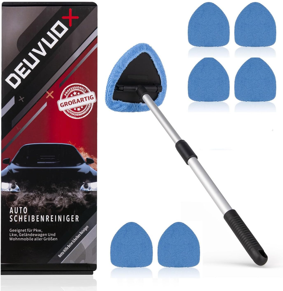 Deuvuo Upgraded Windshield Cleaning Tool, Expandable Car Window Cleaner inside