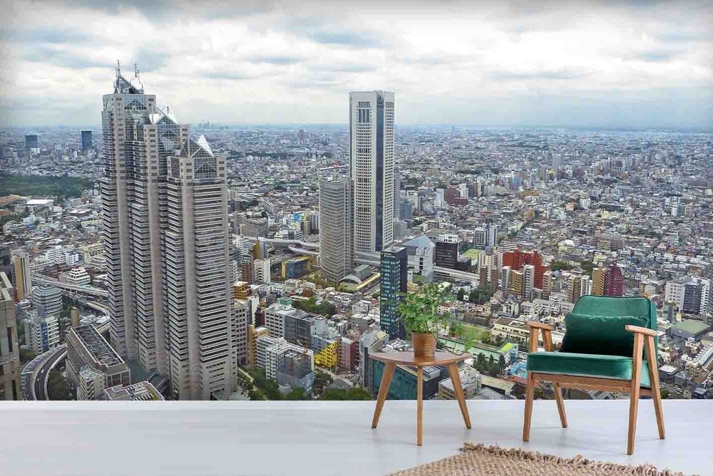 3D City Landscape Wall Murals Wallpaper Murals Wall Sticker