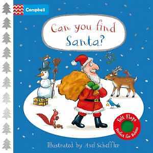 Can You Find Santa?: A Felt Flaps Book - Board book, by Books Campbell - Good