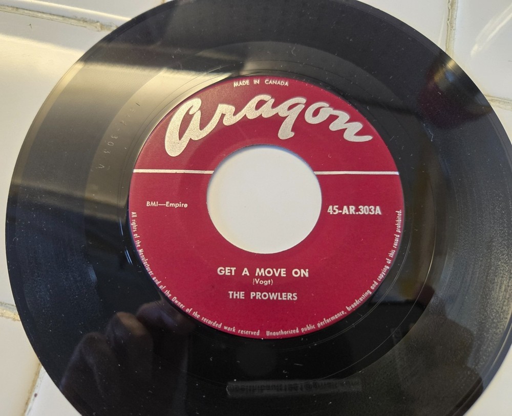 RARE ORIGINAL 1958 CANADIAN ROCKABILLY 45 THE PROWLERS on CANADA ARAGON M-