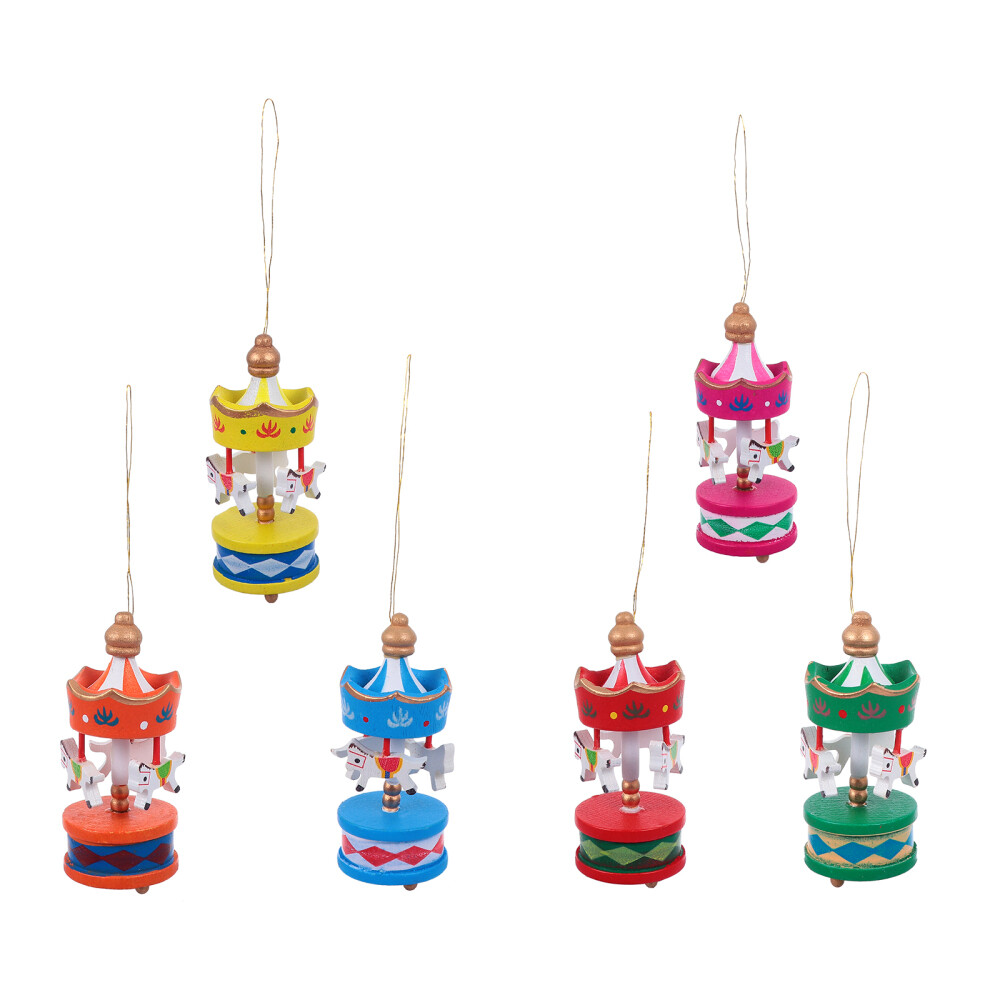 Christmas Decoration Circus Ornaments Mini Carousel Holiday Decorations Child