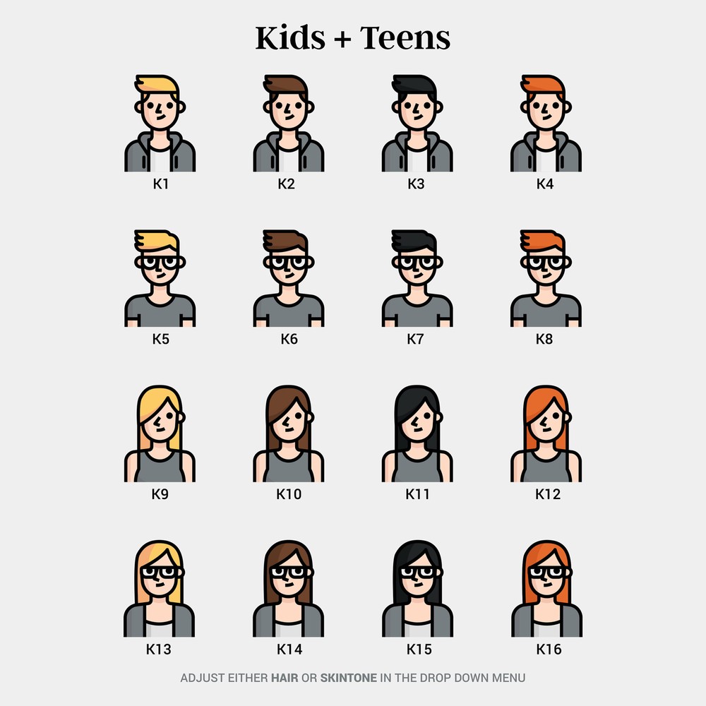 Personalized Character Mug Set / Custom Family Characters Mugs