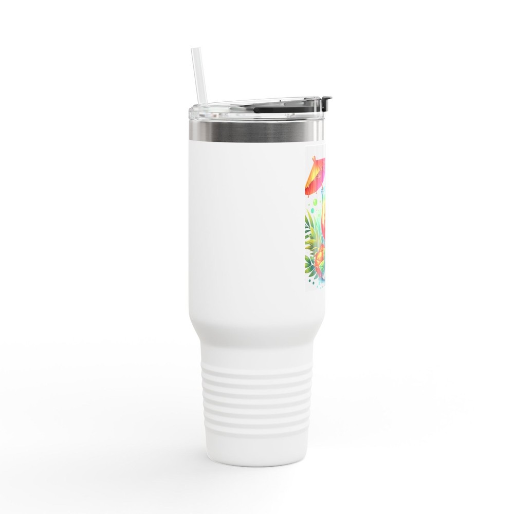Tropical Insulated Travel Mug, Summer Drinkware, Floral Travel Cup, [...]