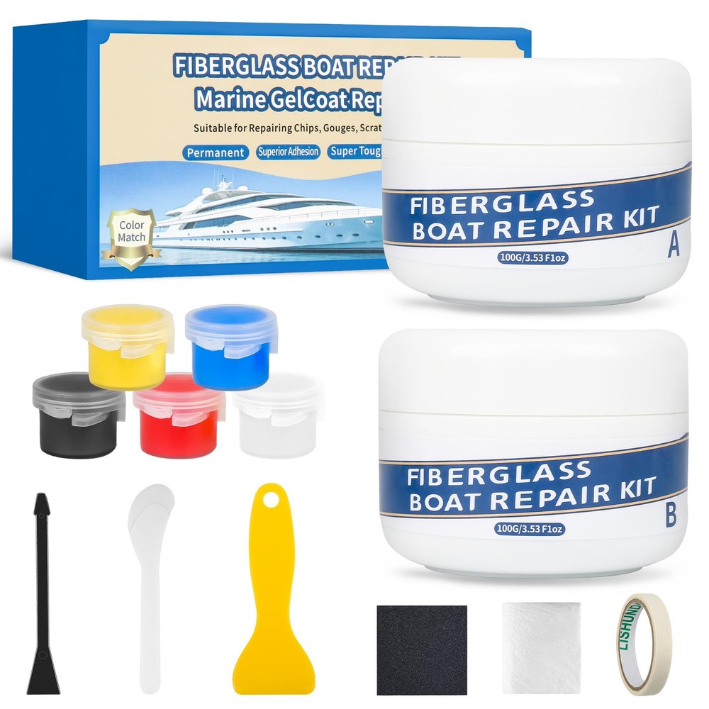 Marine Fiberglass Gel Coat Repair Kit 200g for Boats