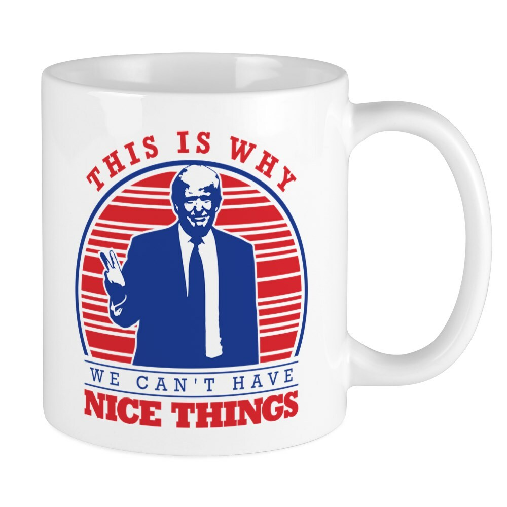CafePress 11 oz Ceramic Mug - We Can't Have Nice Things Design, Durable & Stylish Coffee Cup (2030687691)
