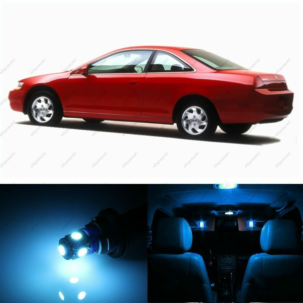 10 x ICE BLUE LED Lights Interior Package For Honda ACCORD 1998 - 2002 + TOOL