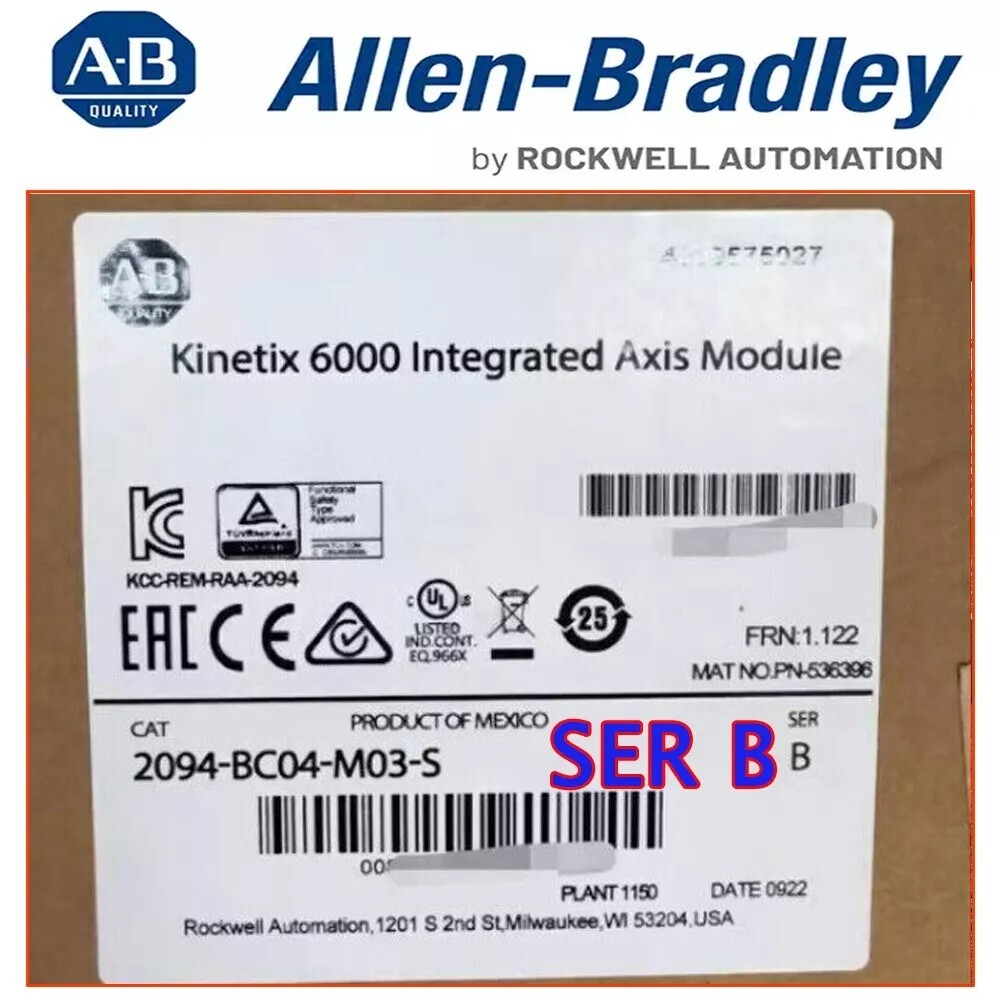 NEW Sealed Allen Bradley 2094-BC04-M03-S /B Kinetix 6000 Integrated Axis Module