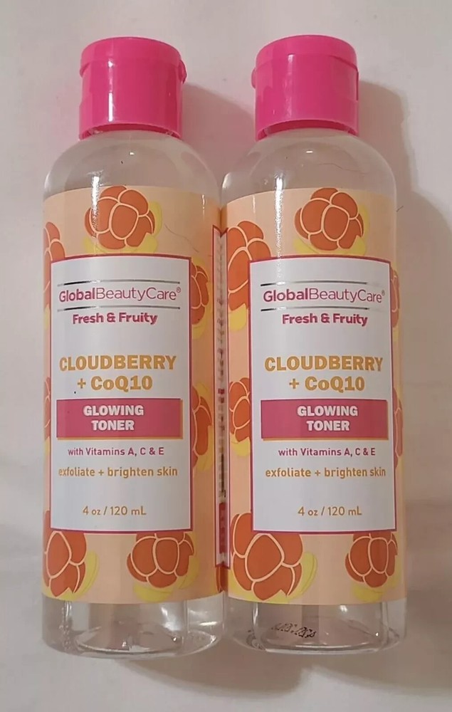 Global Beauty Care 2pk Glowing Toner with Cloudberry & CoQ10 4 fl oz