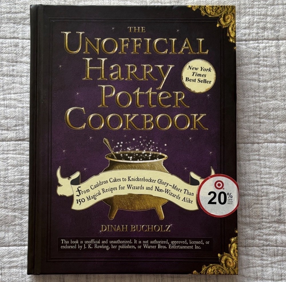 The Unofficial Harry Potter Cookbook by Dinah Bucholz, Hardcover, Excellent Cond