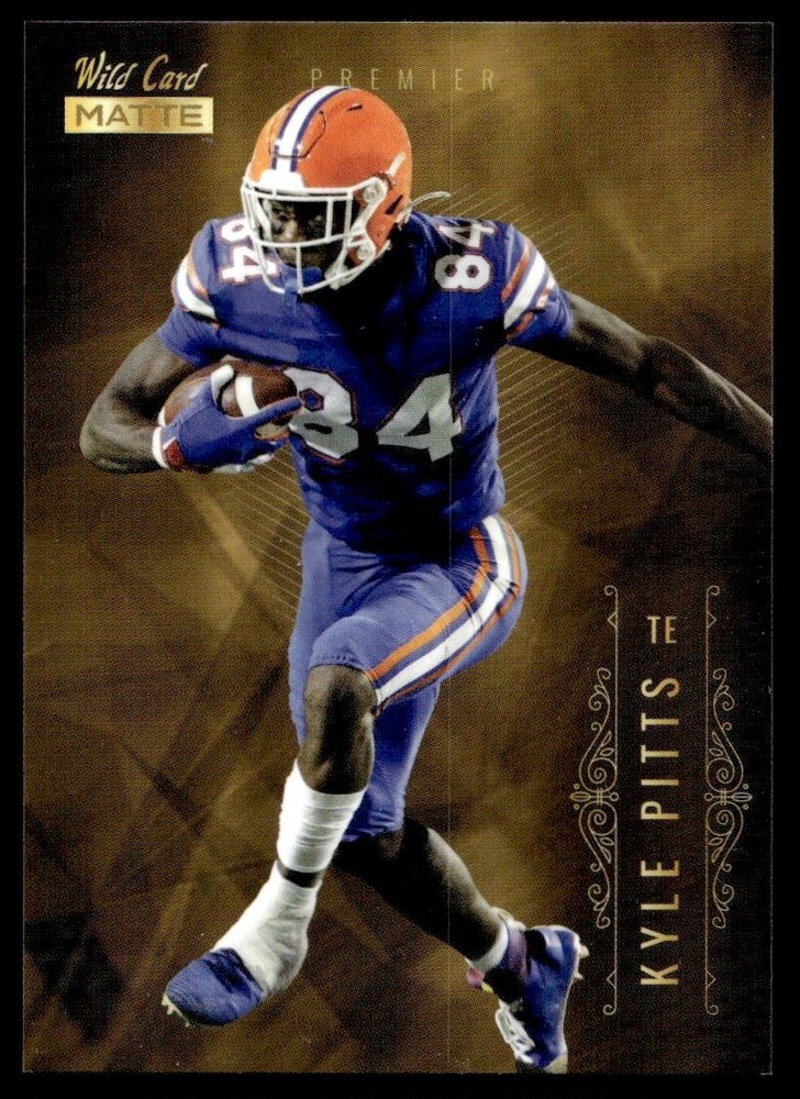 2021 Wild Card Matte Gold Kyle Pitts Rookie Atlanta Falcons #MBC-11