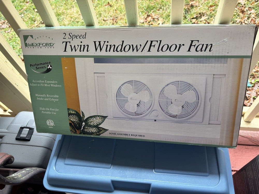 2speed Twin Window/floor Fan