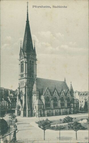 Postcard Pforzheim City Church (No.9357)