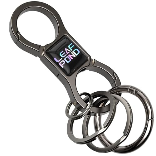 Quick Release Keychain with AirTag Holder and EDC Pry Bar