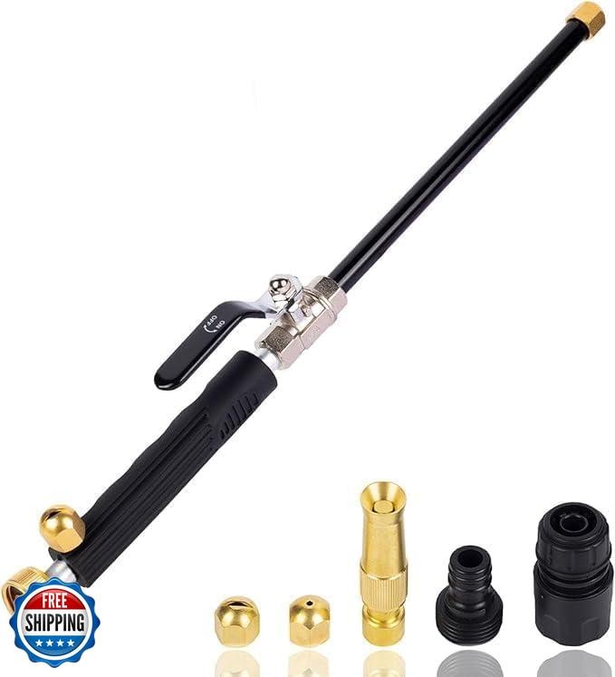 High Pressure Jet Nozzle Power Washer Wand for Garden Hose Hydro Cleaning