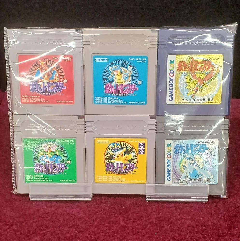 Nintendo Pokemon 6-Piece Game Boy Soft Cartridge Set  